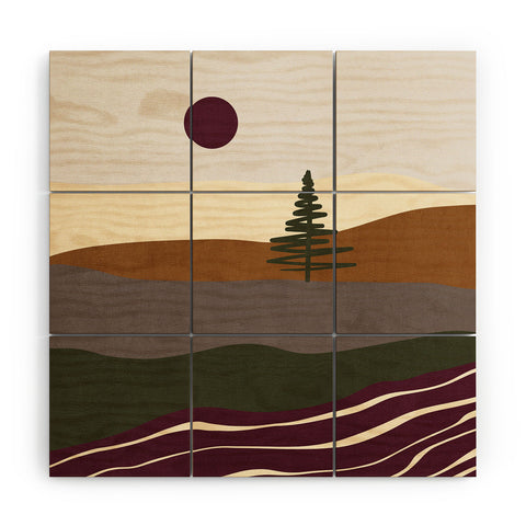 Viviana Gonzalez Holiday Vibes Landscape 1 Wood Wall Mural