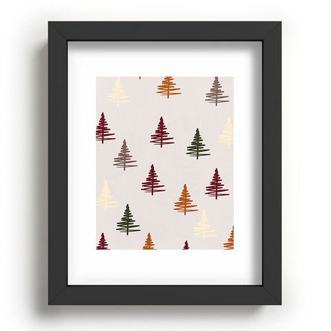 Viviana Gonzalez Holiday Vibes trees 1 Recessed Framing Rectangle