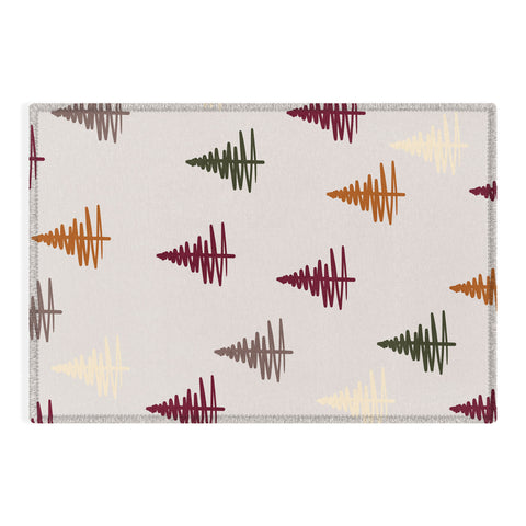 Viviana Gonzalez Holiday Vibes trees 1 Outdoor Rug