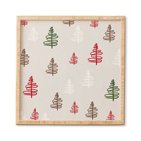 Viviana Gonzalez Holiday Vibes trees 2 Framed Wall Art