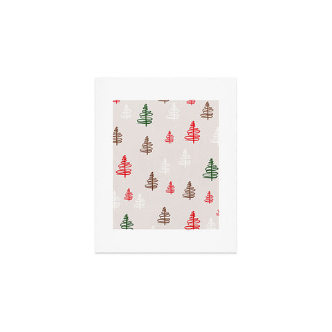 Viviana Gonzalez Holiday Vibes trees 2 Art Print
