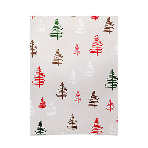 Viviana Gonzalez Holiday Vibes trees 2 Poster