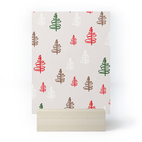 Viviana Gonzalez Holiday Vibes trees 2 Mini Art Print