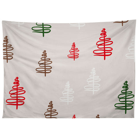 Viviana Gonzalez Holiday Vibes trees 2 Tapestry