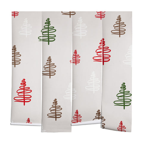 Viviana Gonzalez Holiday Vibes trees 2 Wall Mural