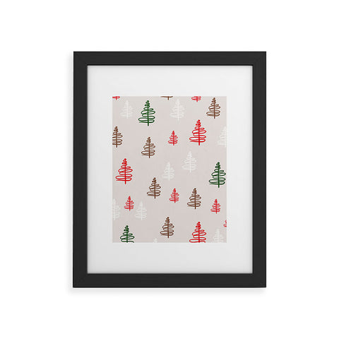 Viviana Gonzalez Holiday Vibes trees 2 Framed Art Print