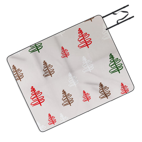 Viviana Gonzalez Holiday Vibes trees 2 Picnic Blanket