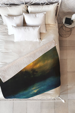Viviana Gonzalez Hope In The Blue Water Fleece Throw Blanket