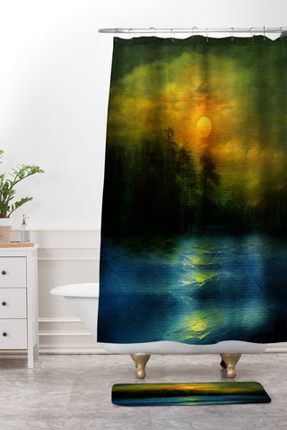 Viviana Gonzalez Hope In The Blue Water Shower Curtain And Mat