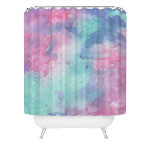 Viviana Gonzalez Ink Play Abstract 02 Shower Curtain
