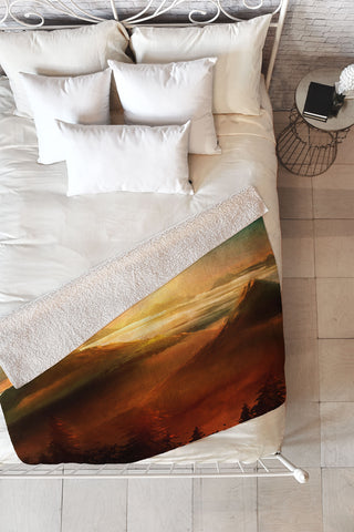 Viviana Gonzalez Into the trees Fleece Throw Blanket