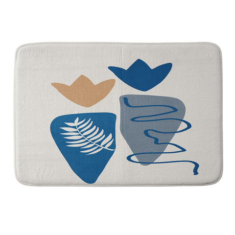 Viviana Gonzalez Isolated Shapes II Memory Foam Bath Mat