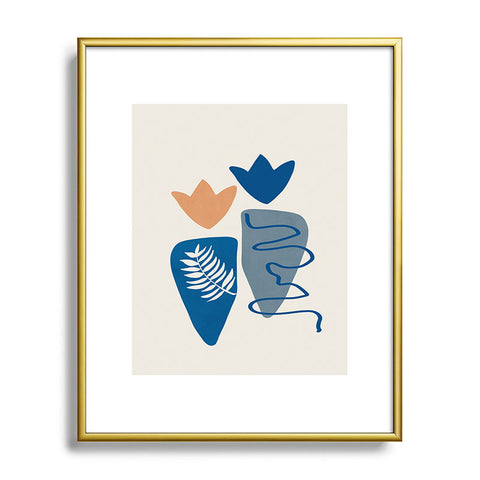 Viviana Gonzalez Isolated Shapes II Metal Framed Art Print