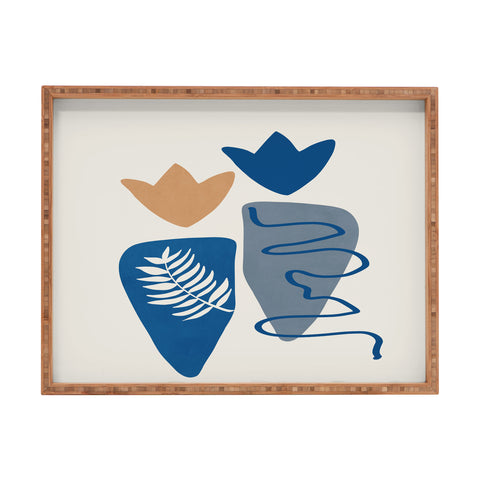 Viviana Gonzalez Isolated Shapes II Rectangular Tray