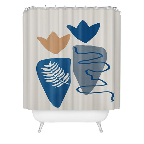 Viviana Gonzalez Isolated Shapes II Shower Curtain
