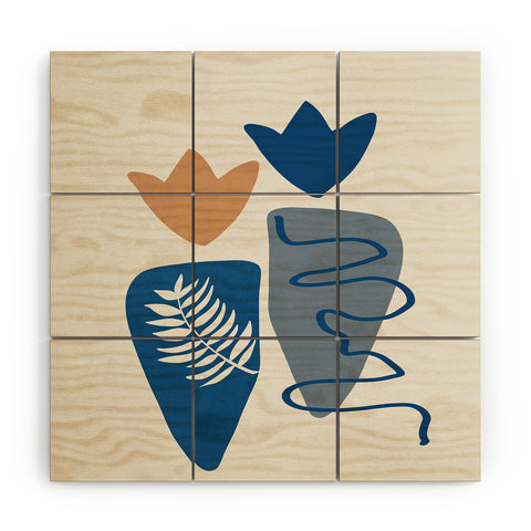 Viviana Gonzalez Isolated Shapes II Wood Wall Mural