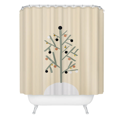 Viviana Gonzalez Light and cozy holiday Shower Curtain