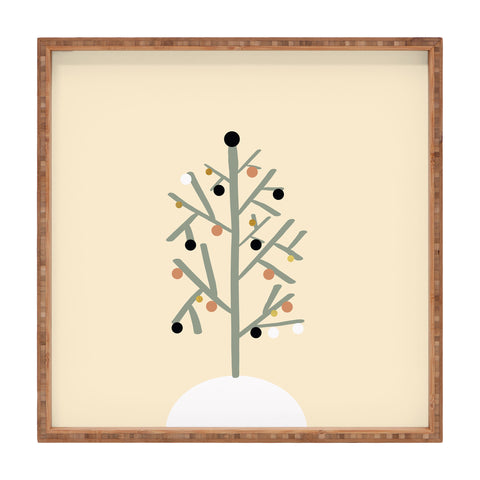 Viviana Gonzalez Light and cozy holiday Square Tray