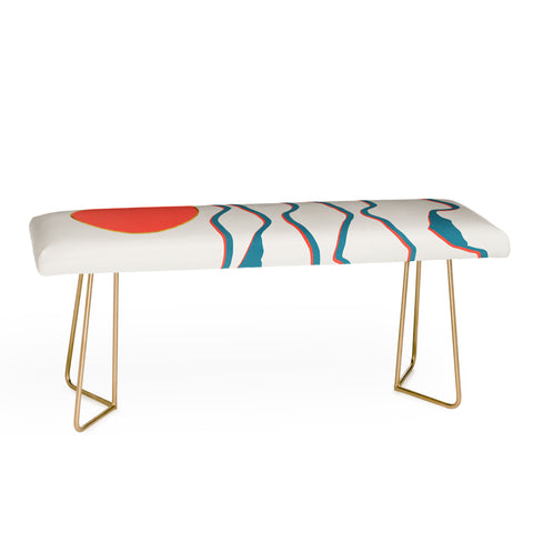 Viviana Gonzalez Lineart mountains experience1 Bench