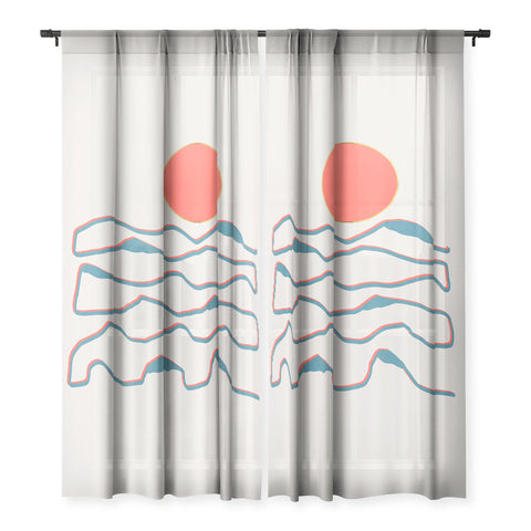 Viviana Gonzalez Lineart mountains experience1 Sheer Non Repeat