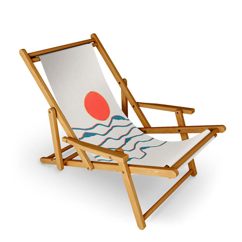 Viviana Gonzalez Lineart mountains experience1 Sling Chair