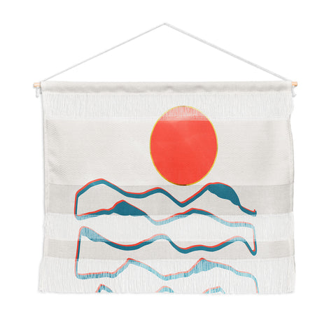 Viviana Gonzalez Lineart mountains experience1 Wall Hanging Landscape