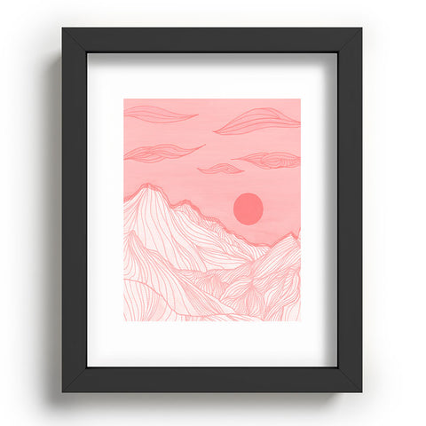 Viviana Gonzalez Lines in the mountains Recessed Framing Rectangle