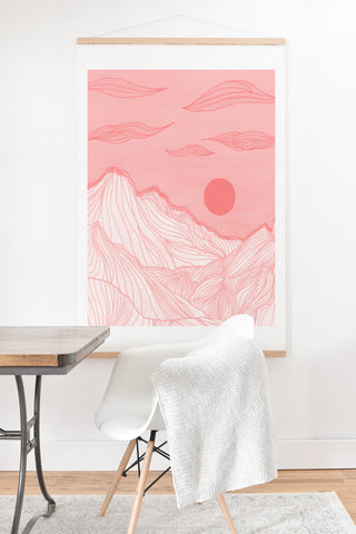 Viviana Gonzalez Lines in the mountains Art Print And Hanger