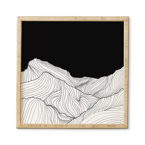 Viviana Gonzalez Lines in the mountains II Framed Wall Art