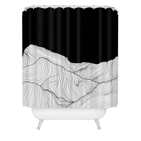 Viviana Gonzalez Lines in the mountains II Shower Curtain