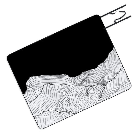 Viviana Gonzalez Lines in the mountains II Picnic Blanket