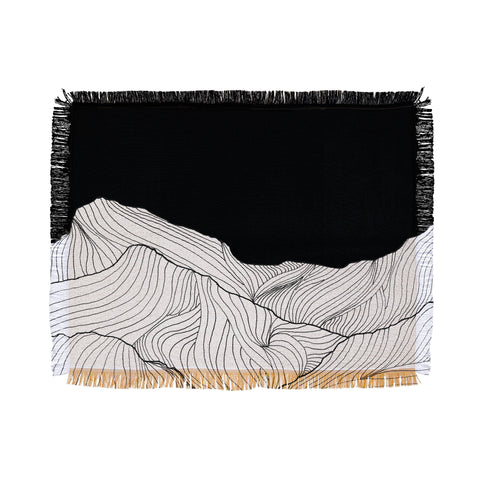 Viviana Gonzalez Lines in the mountains II Throw Blanket
