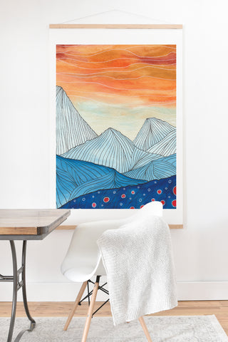 Viviana Gonzalez Lines in the mountains III Art Print And Hanger