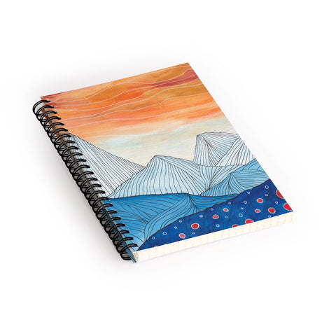 Viviana Gonzalez Lines in the mountains III Spiral Notebook