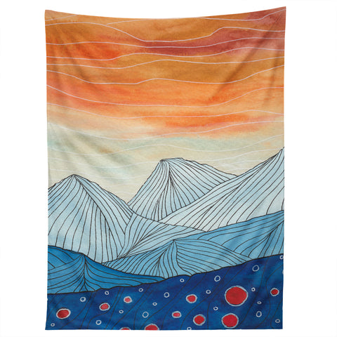 Viviana Gonzalez Lines in the mountains III Tapestry