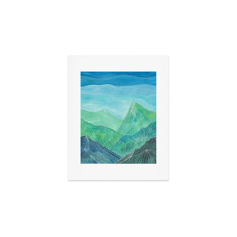 Viviana Gonzalez Lines in the mountains IV Art Print