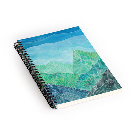 Viviana Gonzalez Lines in the mountains IV Spiral Notebook