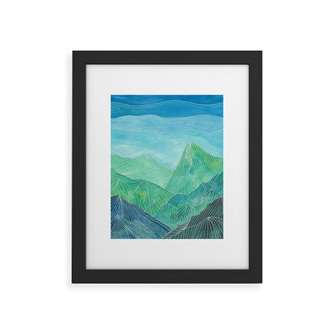 Viviana Gonzalez Lines in the mountains IV Framed Art Print