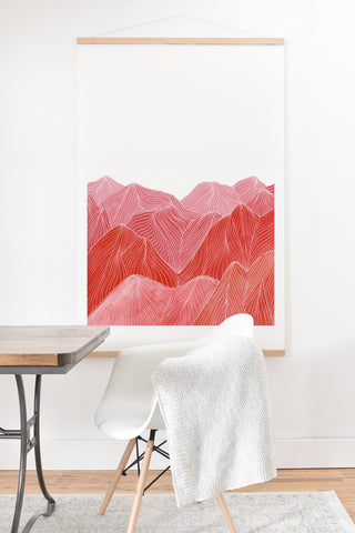 Viviana Gonzalez Lines in the mountains IX Art Print And Hanger