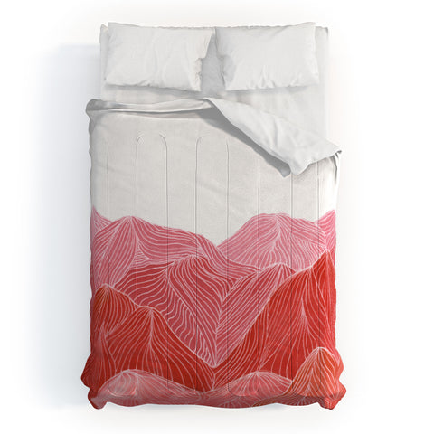 Viviana Gonzalez Lines in the mountains IX Comforter
