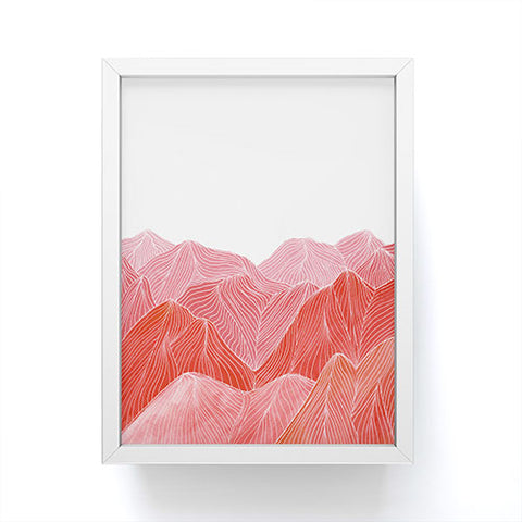 Viviana Gonzalez Lines in the mountains IX Framed Mini Art Print