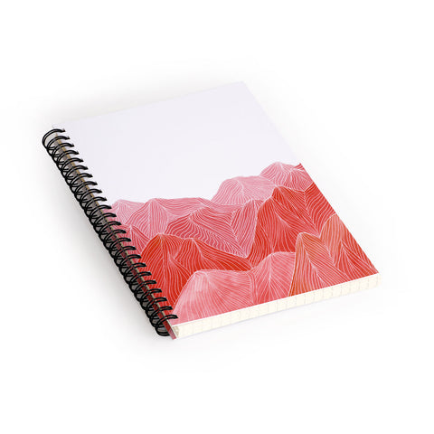 Viviana Gonzalez Lines in the mountains IX Spiral Notebook