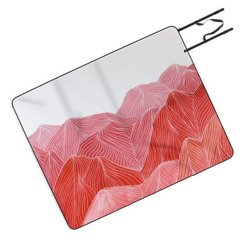 Viviana Gonzalez Lines in the mountains IX Picnic Blanket