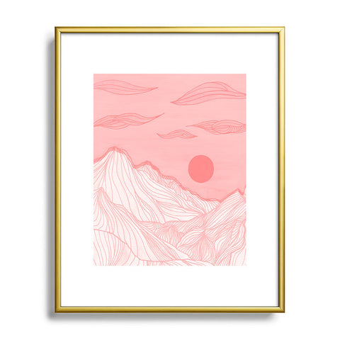 Viviana Gonzalez Lines in the mountains Metal Framed Art Print