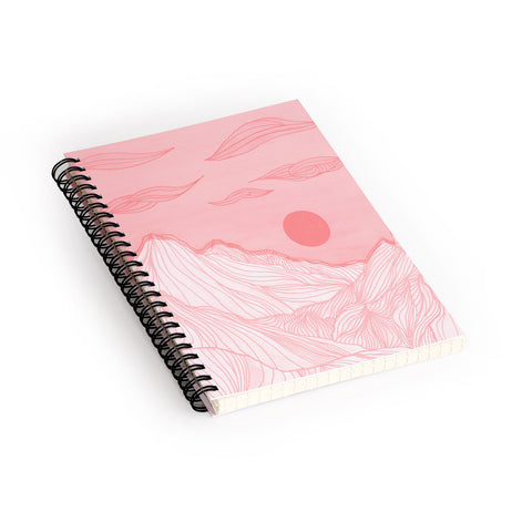 Viviana Gonzalez Lines in the mountains Spiral Notebook