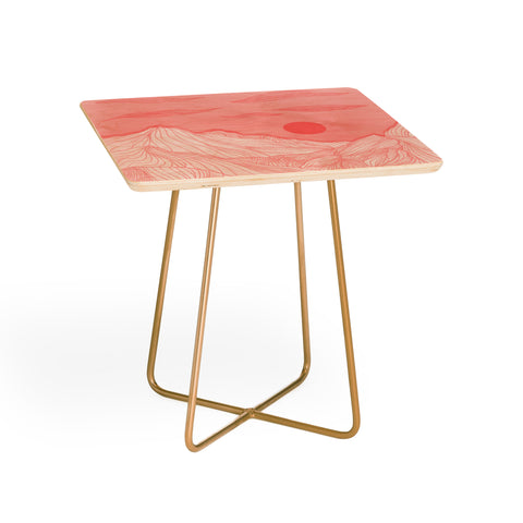 Viviana Gonzalez Lines in the mountains Side Table