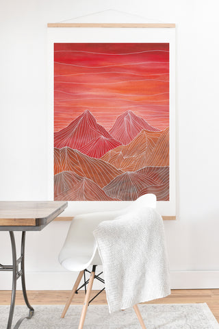 Viviana Gonzalez Lines in the mountains V Art Print And Hanger