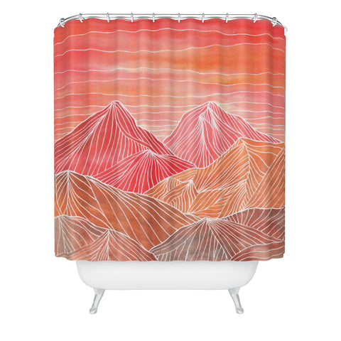Viviana Gonzalez Lines in the mountains V Shower Curtain