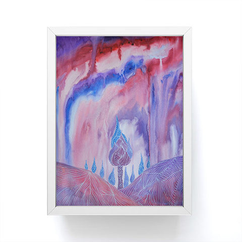 Viviana Gonzalez Lines in the mountains VI Framed Mini Art Print
