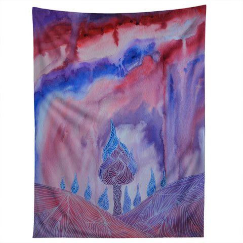 Viviana Gonzalez Lines in the mountains VI Tapestry